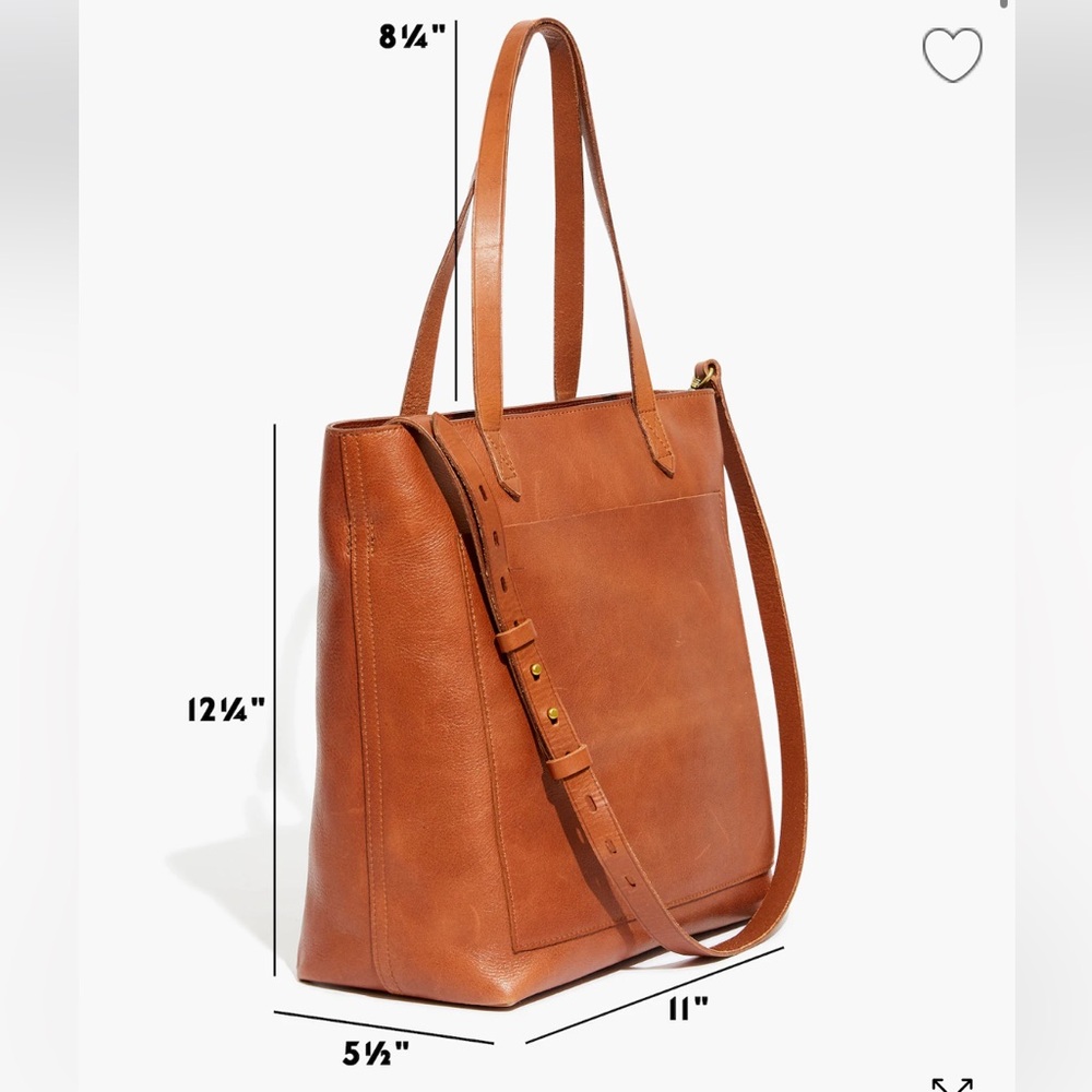 Madewell medium leather transport tote - Picture 4 of 10